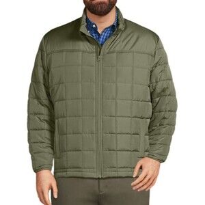 $120 Lands end lichen green insulated winter fall jacket 3x 3xl mens new coat